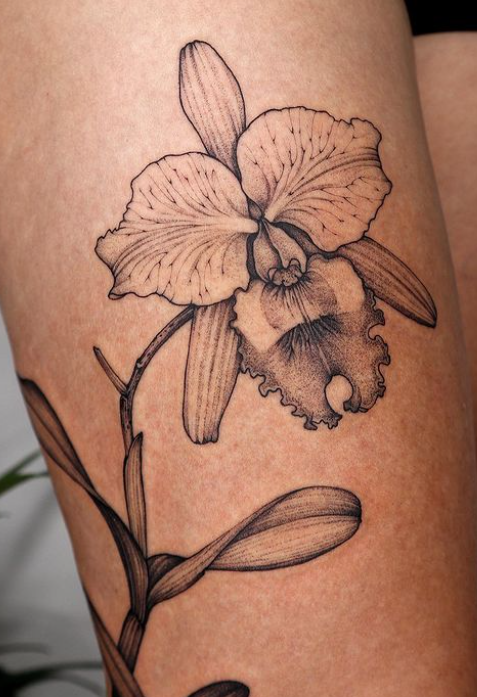 hawaiian flower tattoo ideas