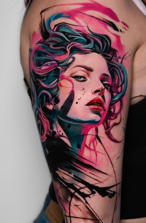 unique medusa tattoo design